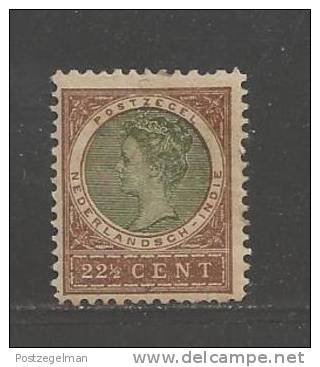 NEDERLANDS INDIE 1903 Unused Hinged Stamp(s) Wilhelmina 22 1/2 Cent Brown/olive Nr. 54 - Netherlands Indies