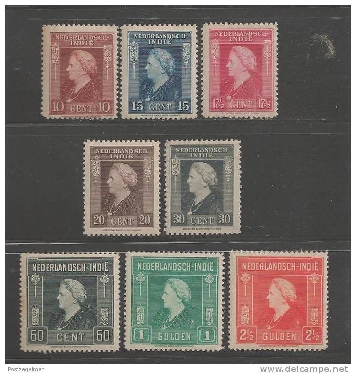 NEDERLANDS INDIE 1945 Mint Never Hinged Stamp(s) Wilhelmina Complete Nrs. 309-316 - Netherlands Indies