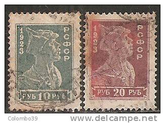 Russia 1923 Usato - Yv. 358 + 231/32 - Postage Due