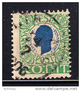 Danish West Indies Used Scott #33 20b King Christian IX - Danemark (Antilles)