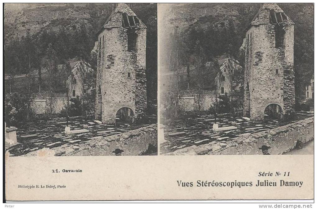 CARTE STEREOSCOPIQUE JULIEU DAMOY - Série 11 - GAVARNIE - Cartes Stéréoscopiques