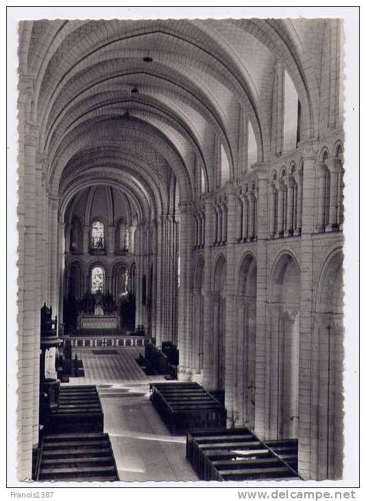 Ref 182 - SAINT-MARTIN-de-BOSCHERVILLE - Abbaye Saint-Georges - Intérieur (CPSM Grand Format) - Saint-Martin-de-Boscherville