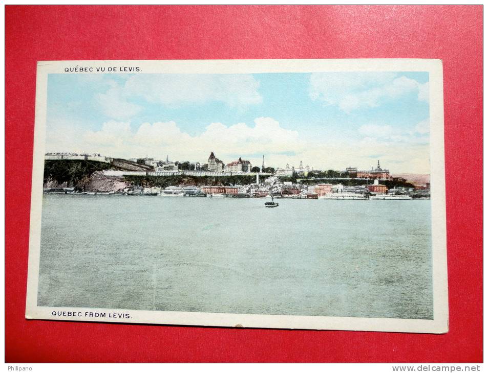 Quebec > Levis    Harbor Scene   Vintage Wb     --==  Ref 494 - Levis