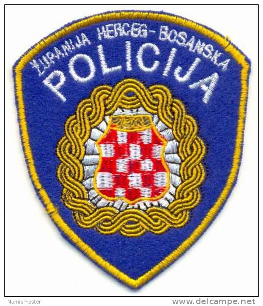 BOSNIA , POLICE PATCH , KANTON HERCEG - BOSNA - Police & Gendarmerie