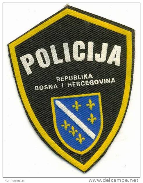 BOSNIA , WAR TIME POLICE PATCH , 2nd TYP - Politie & Rijkswacht