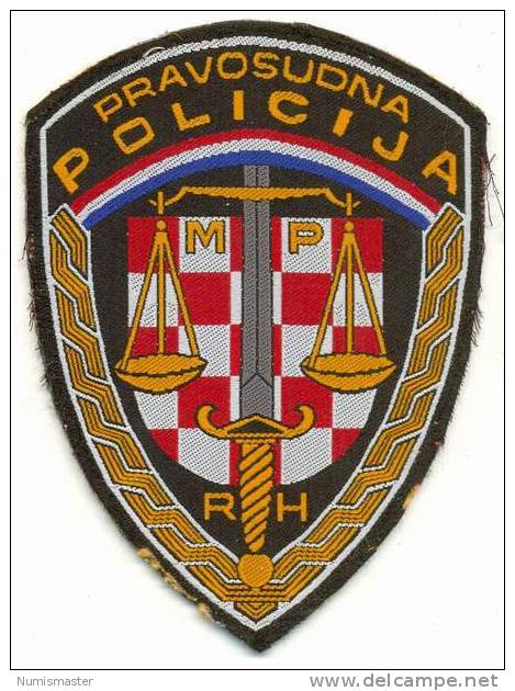 CROATIA , COURT POLICE PATCH - Politie & Rijkswacht