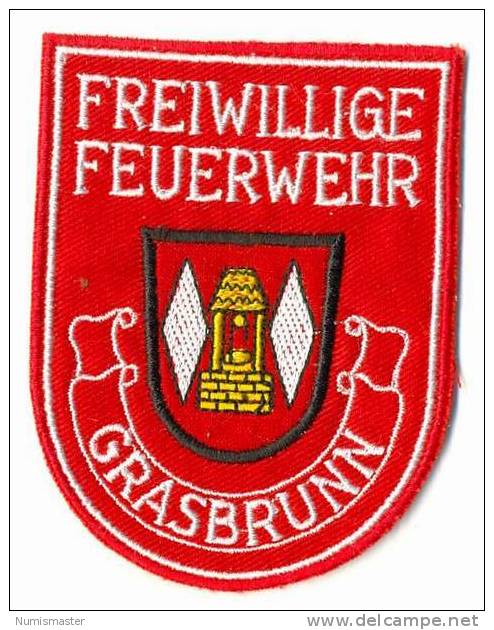 GERMANY , GRASBRUNN FIREFIGHTING SQUAD PATCH - Feuerwehr