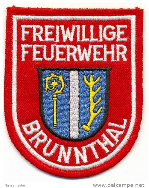 GERMANY , BRUNNTHAL FIREFIGHTING SQUAD PATCH - Pompiers