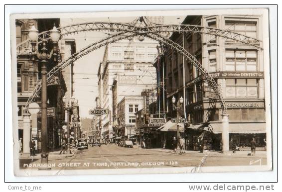 Morrison Street At Third, Portland (Oregon) 1936  (c2745) - Portland