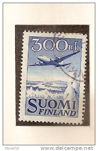 Finlande (1953) - P A  Avion En Vol Oblit - Usados