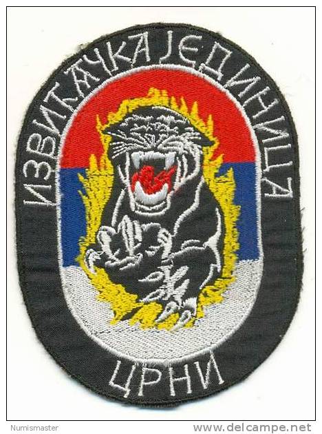 BOSNIA SERBS ARMY , RECONNAISSE SQUAD " CRNI" , PATCH - Patches