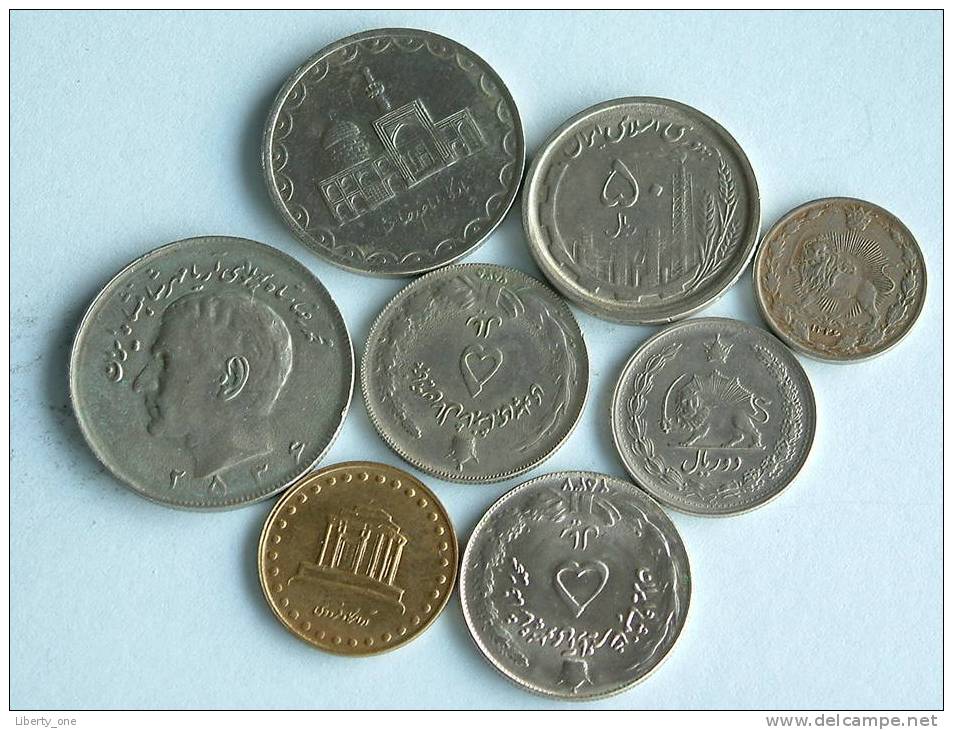 COIN GROUP ( 8 Pcs.) / KM ....... ( Uncleaned Coin / For Grade, Please See Photo ) !! - Irán