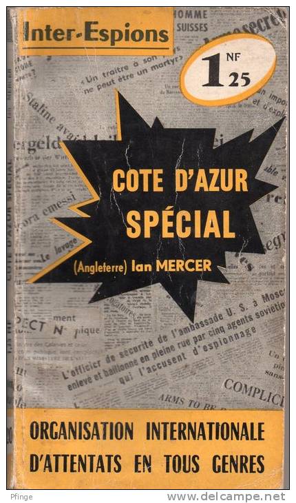 Côte D'Azur Spécial Par Ian Mercer - Inter-espions N°20 - Otros & Sin Clasificación