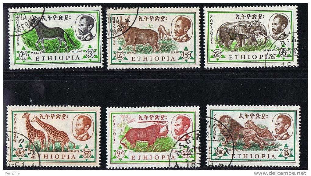 1961  Animaux  Série Complète Oblitérés - Ethiopie