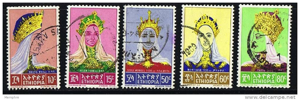 1964  Impératries D"Éthiopie  Série Complète Oblitérés - Ethiopie