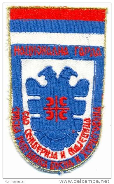 BOSNIA SERBS ARMY , NATIONAL GUARD OF SEMBERIJA AND MAJEVICA , PATCH - Stoffabzeichen