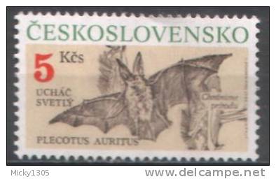 CSSR - Mi-Nr 3066 Postfrisch / MNH ** (j817) - Chauve-souris