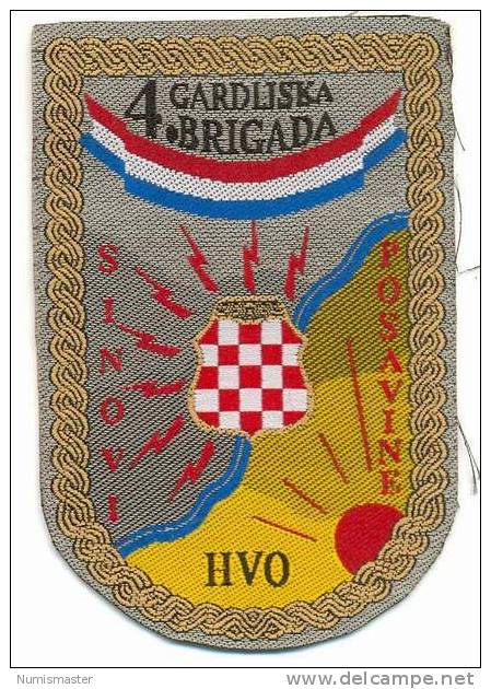 BOSNIA , H V O  , 4th GUARD BRIGADE " SONS OF POSAVINA" , PATCH - Ecussons Tissu