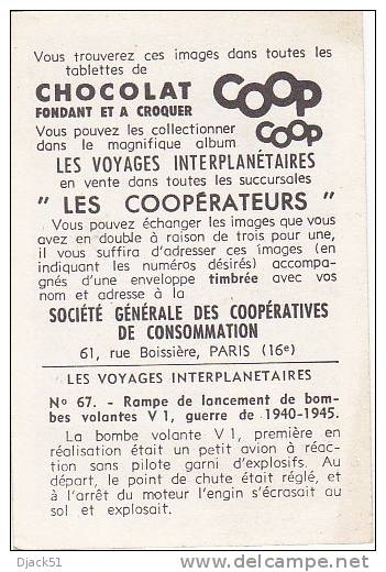 Image Chocolat COOP -  N° 67 - Rampe De Lancement De Bombes Volantes V1, Guerre De 1940-1945 - Sonstige & Ohne Zuordnung