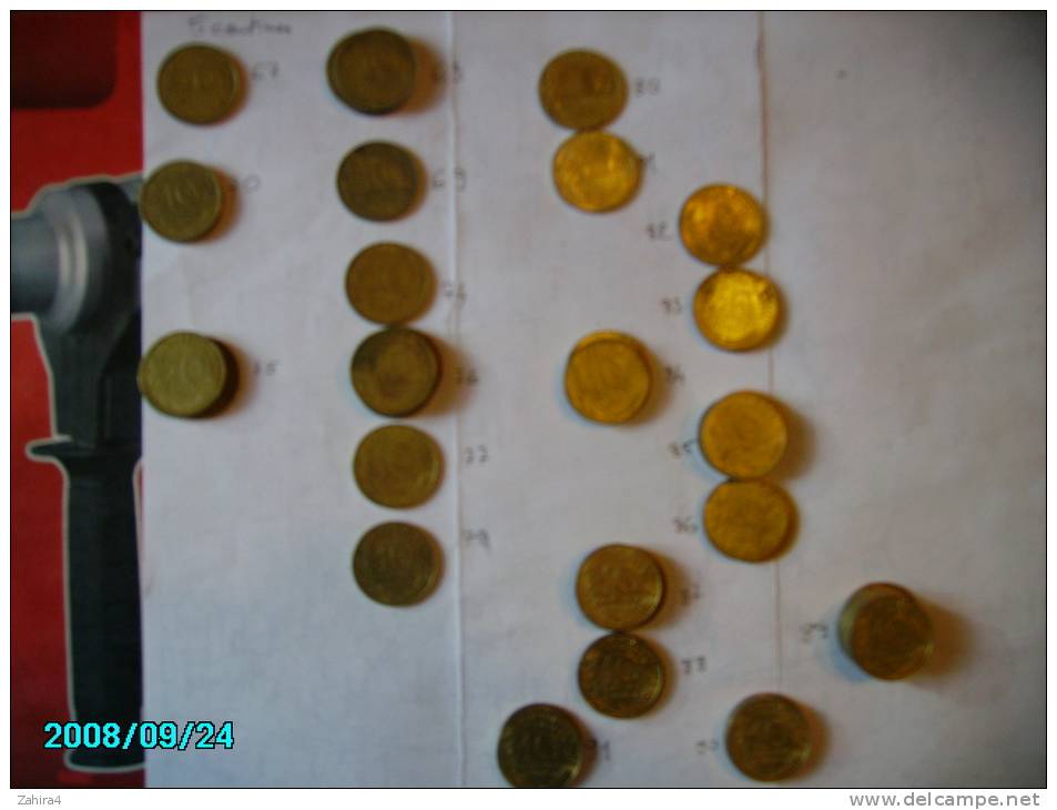 France - Lot 50 Pièces De 10 Centimes De 1963 à 1991 - Lots & Kiloware - Coins
