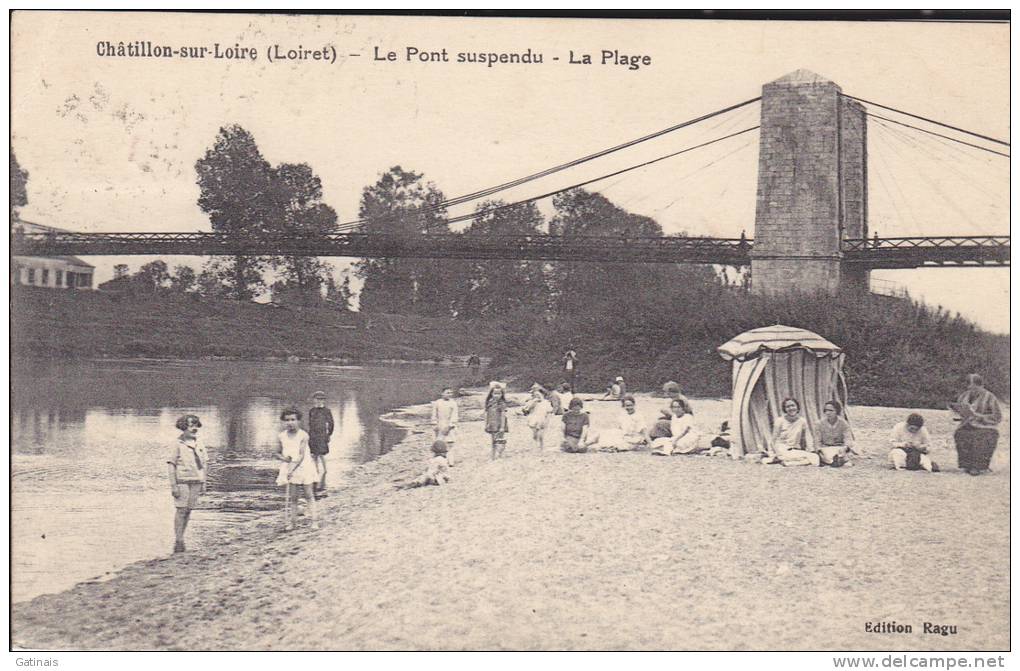 Chatillon Sur Loire  -loiret -tampon 7-08-1927 - Chatillon Sur Loire