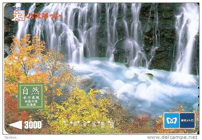 TARJETA DE JAPON DE UNA CATARATA (CASCADA-WATERFULL) No Es Tarjeta Telefónica - Paisajes