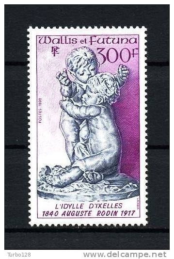 WALLIS FUTUNA 1992 N° 442 ** Neuf = MNH Superbe Cote 8.50 € Arts Sculpture RODIN Idylle D' Ixelles - Ungebraucht