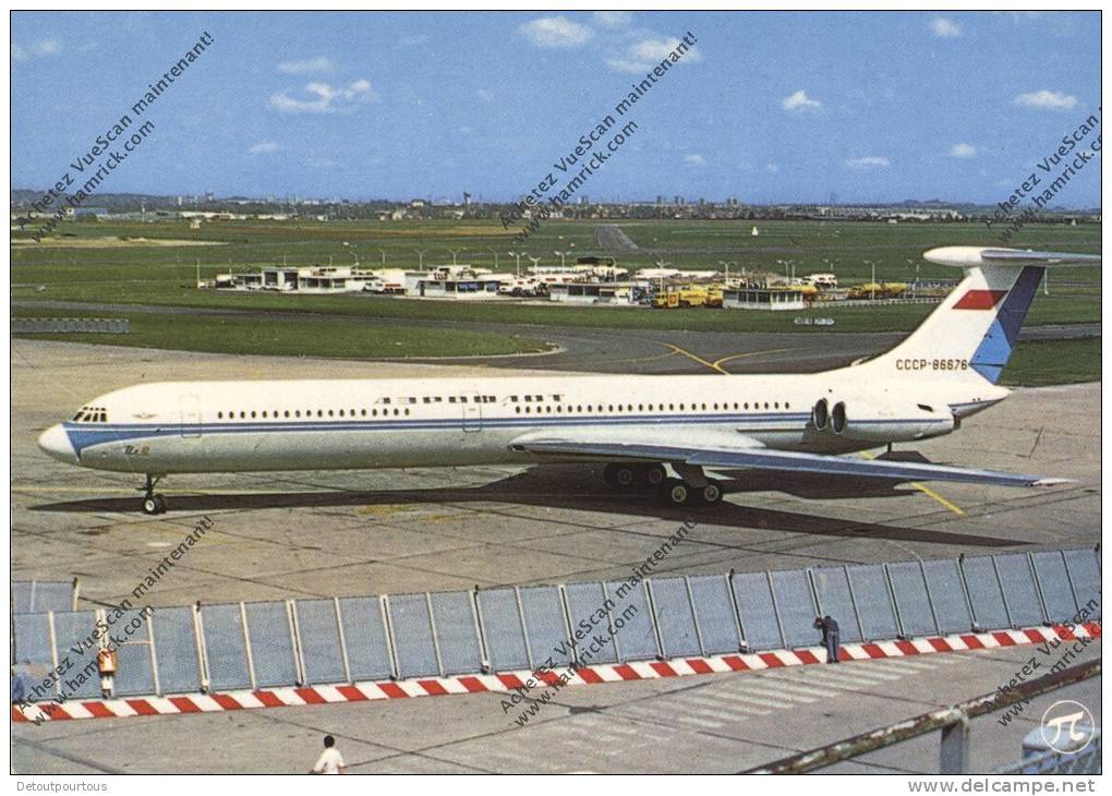 Aviation : Avion Airplane Flugzeug : ILIOUCHINE 62 Compagnie AEROFLOT Airways Air Lines Russie CCCP USSR URSS - 1946-....: Moderne