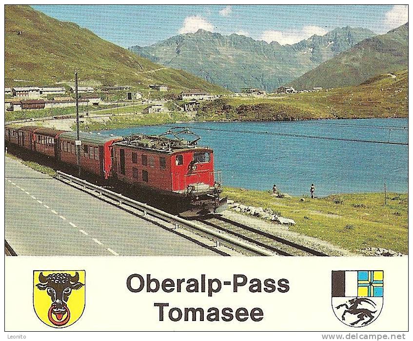 OBERALPPASS Tomasee-Rheinquelle Am Oberalp-Pass Tschamutt Furka-Oberalp-Bahn 2 Karten - Cham