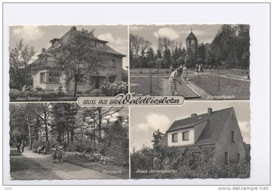 1193.  Gruss Aus Bad Waldliesbor  - 1961 - Small Format - Lippstadt