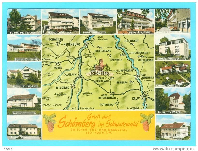 Postcard - Schomberg     (V 11605) - Schömberg