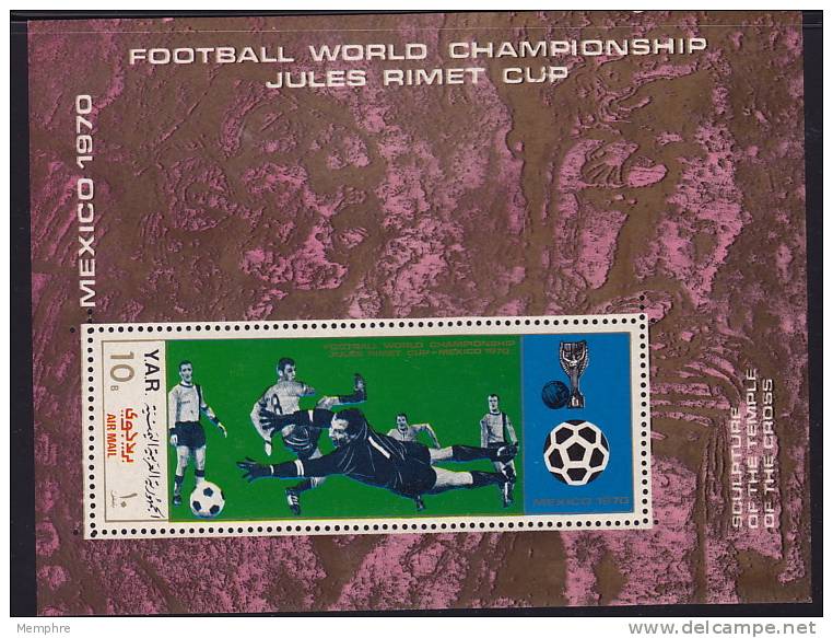 YAR  1970 Championnat Mondial De Foot  Bloc Michel Bloc 133 ** MNH - Yemen