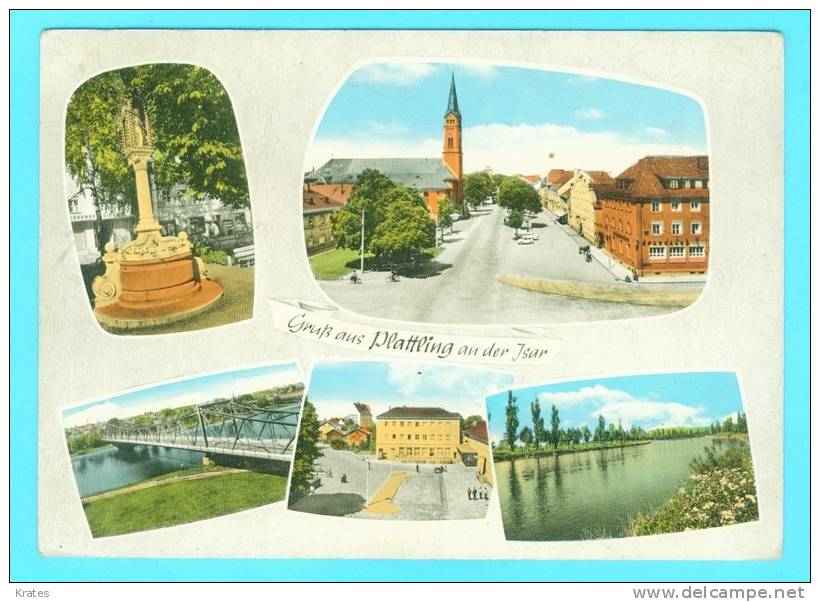 Postcard - Plattling       (V 11634) - Plattling