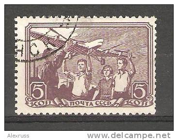Russia/USSR 1938, Promoting  Aviation, Flying Modeling Plane, Scott # 678,VF USED - Used Stamps