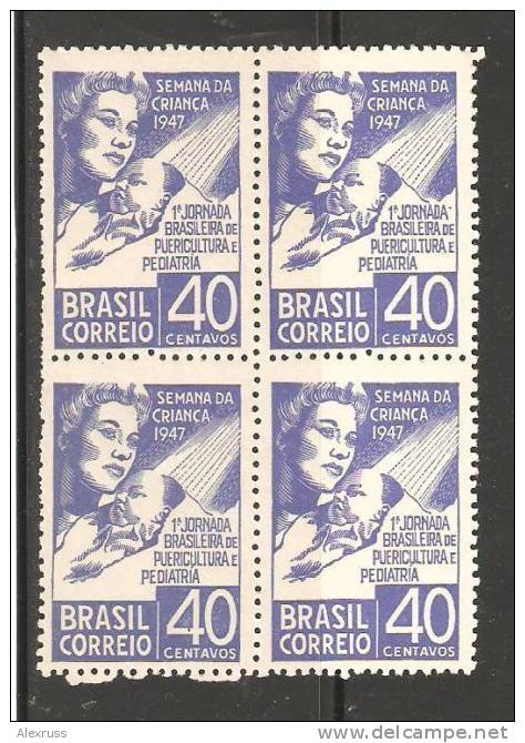 Brazil 1947, Child Care Week, Scott # 677, MNH** - Unused Stamps