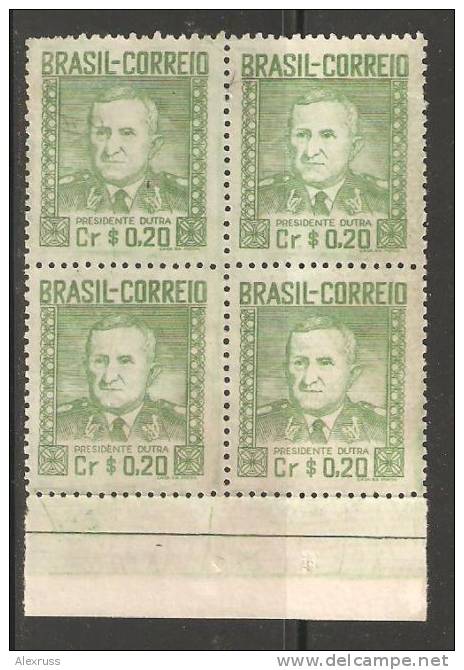 Brazil 1947, Pres.Eurico Gaspar Dutra, Scott 674, Mint No Gum - Neufs