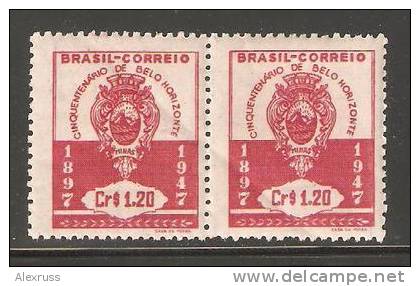 Brazil 1947 ,Arms Of Belo Horizonte ,Sc 678 ,MNH** - Unused Stamps