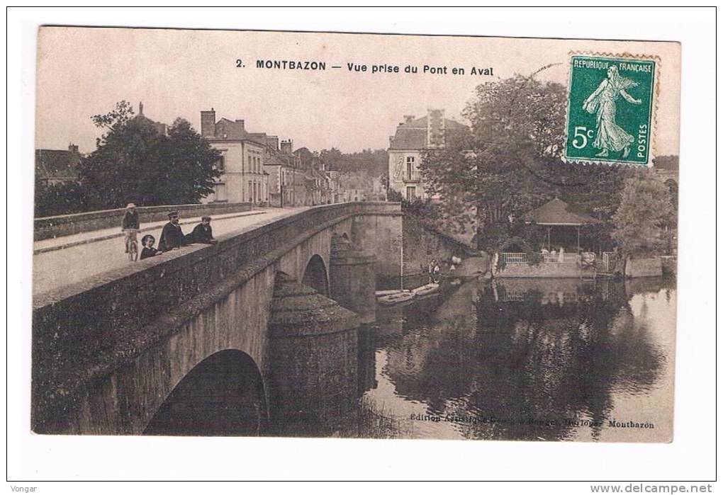 MONTBAZON Vue Du Pont En Aval - Montbazon