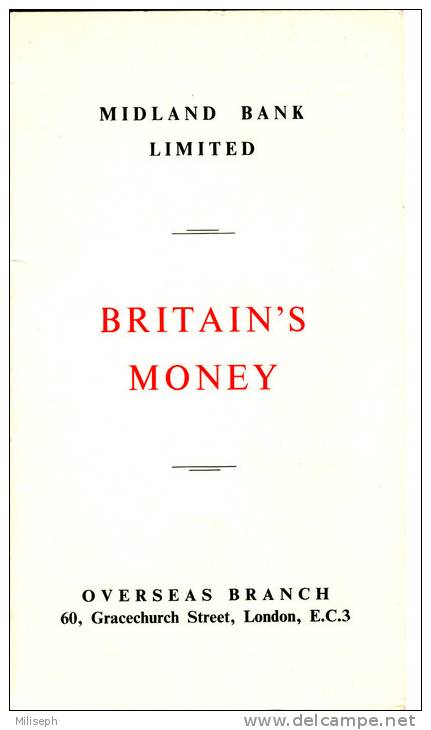 BRITAIN'S MONEY - 1962 -  Midland Bank Limited - Overseas Branch - Document Publicitaire -    (2376) - Other & Unclassified