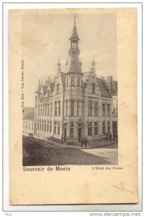 D6761 - Souvenir De Menin - L' Hôtel Des Postes - Menen