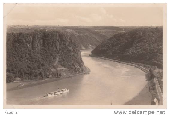 Carte Photo - Loreley Lorelei - Allemagne Germany - Rhin Rhein Rhine - Bateau Boat - État TB - Loreley