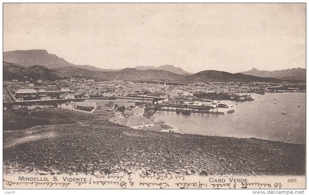 CAP VERT  -  MINDELLO  -  S VICENTE  -  Circulé En 1904  - - Capo Verde