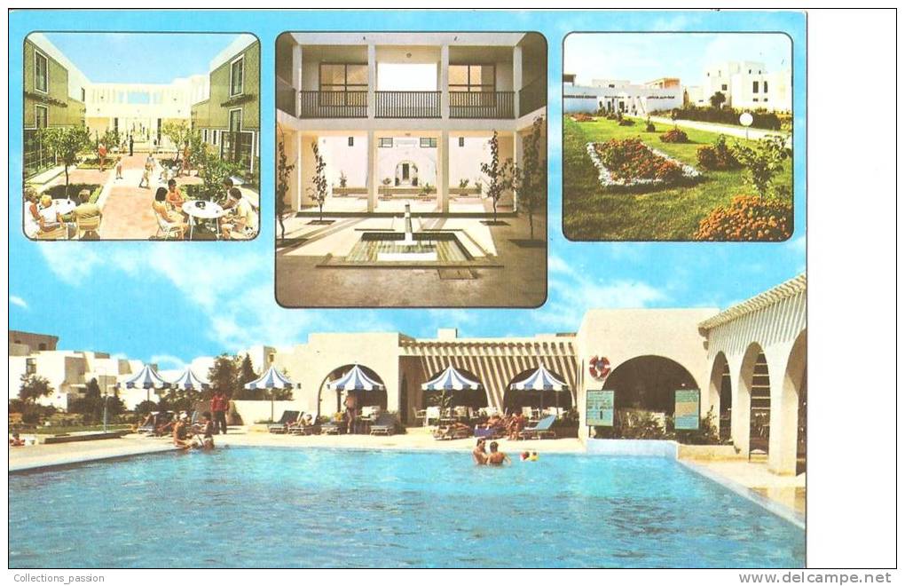 CP, Hôtel, Tunisie, Sousse, Port El Kantaoui, Résidences Club Alhambra, 4 Vues, Vierge - Hotels & Gaststätten