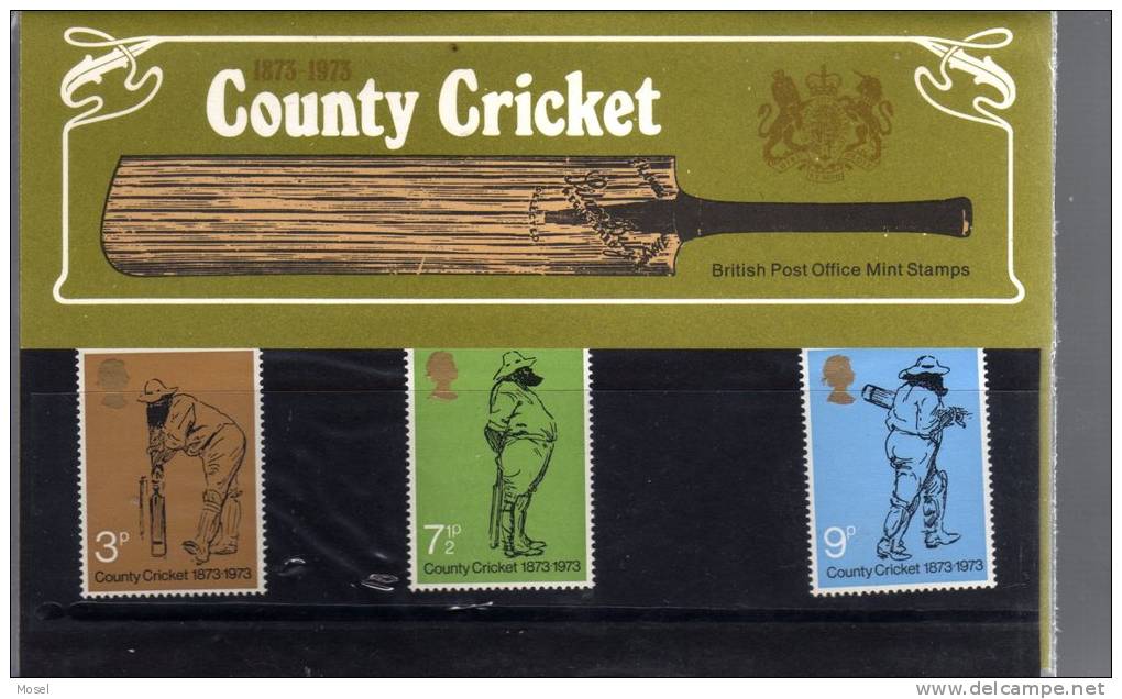 Great Britain Royal Mail 1973 Cricket Presentation Pack PO Condition - Presentation Packs