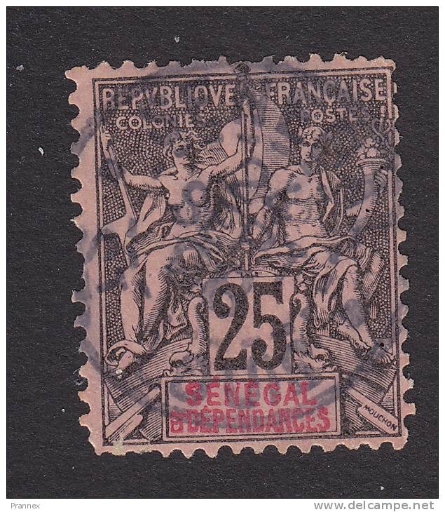 Senegal, Scott #45, Used, Navigation And Commerce, Issued 1892 - Other & Unclassified