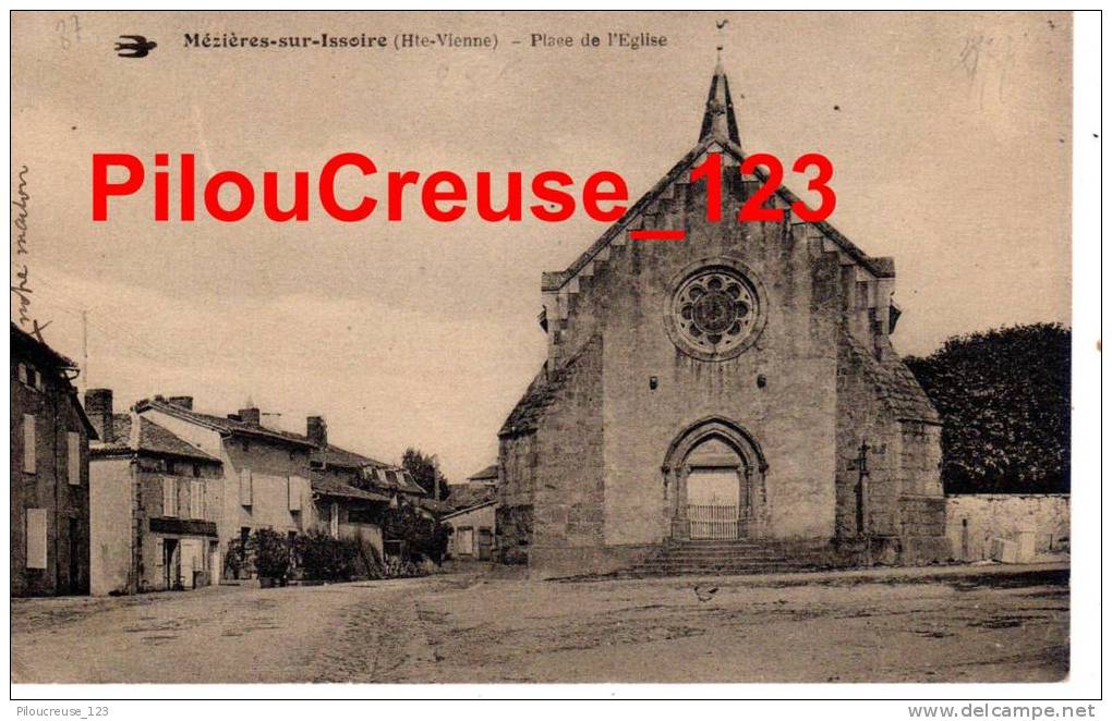 87 - MEZIERES Sur ISSOIRE - " Place De L´Eglise " - - Meziere Sur Issoire