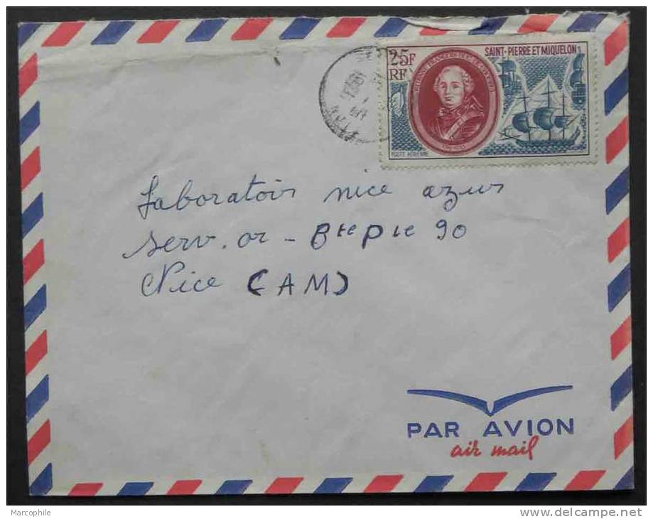 SAINT PIERRE & MIQUELON / 1971 - PA # 50 SUR LETTRE COMMERCIALE POUR LA FRANCE (ref 2615) - Covers & Documents