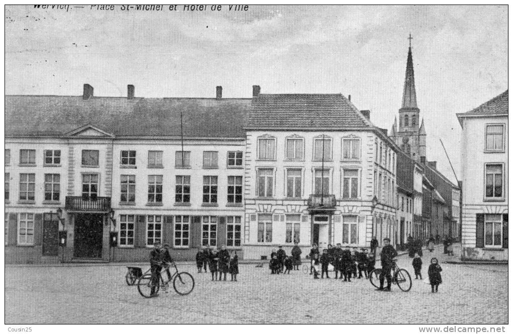 BELGIQUE - WERVICQ - Place St Michel Et L'hôtel De Ville - Wervik