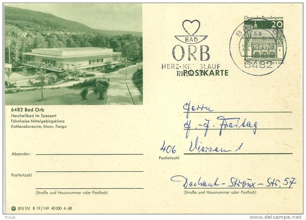 DBR 1971 / Bad Orb / Herz Kreislauf Rheuma / Coeur Hart - Termalismo