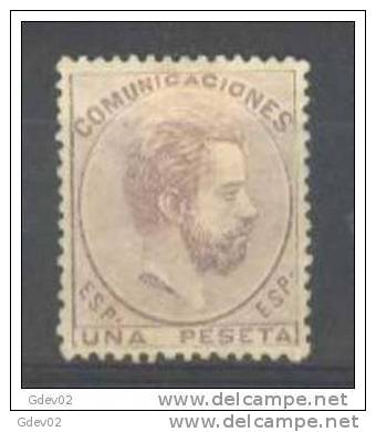 ES127-L3389.España. Spain.Espagne.AMADEO  L.  1872.(Ed 127*).con Charnela, MUY BONITO - Ongebruikt